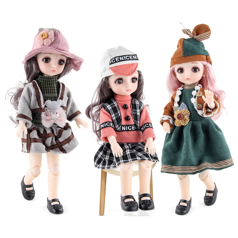 twelve constellations dress up pretend play toys Silicone Baby Doll Fashion Doll Toys Barbi Doll Set Toys Birthday Gifts