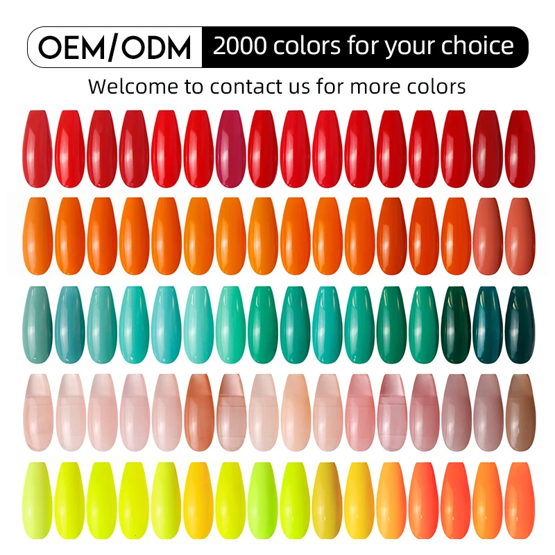 QSHY  Natural Resin Organic Nail Art Product Bright Red Color Permanent Nail Polish Kit One Step Gel Wholesale For Girls