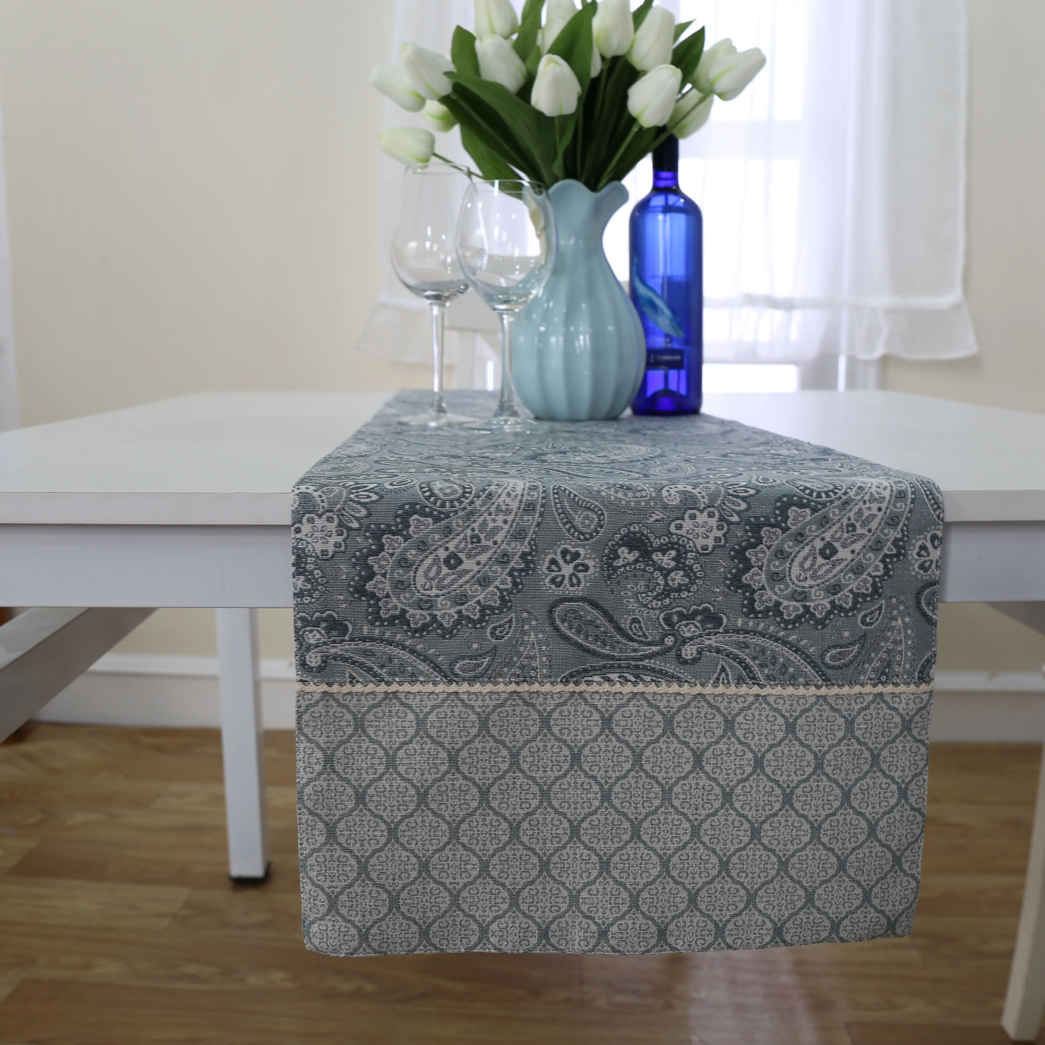 Водонепроницаемая прямоугольная скатерть для обеденного стола, однотонная скатерть из хлопка и льна, декоративный чехол для обеденного стола