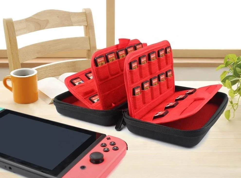 Waterproof Custom Hard EVA Video Game Case for Nintendo Switch Game Card Storage Pouch