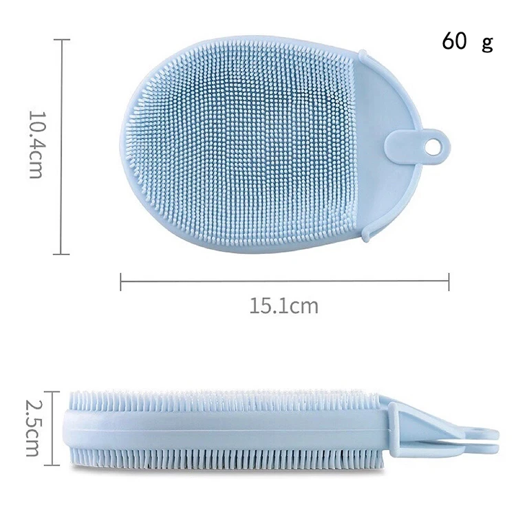 Multi-function Silicone Bath Brush Soft Shampoo Brush for Baby Massage Bath Brush Pet Body Scrub