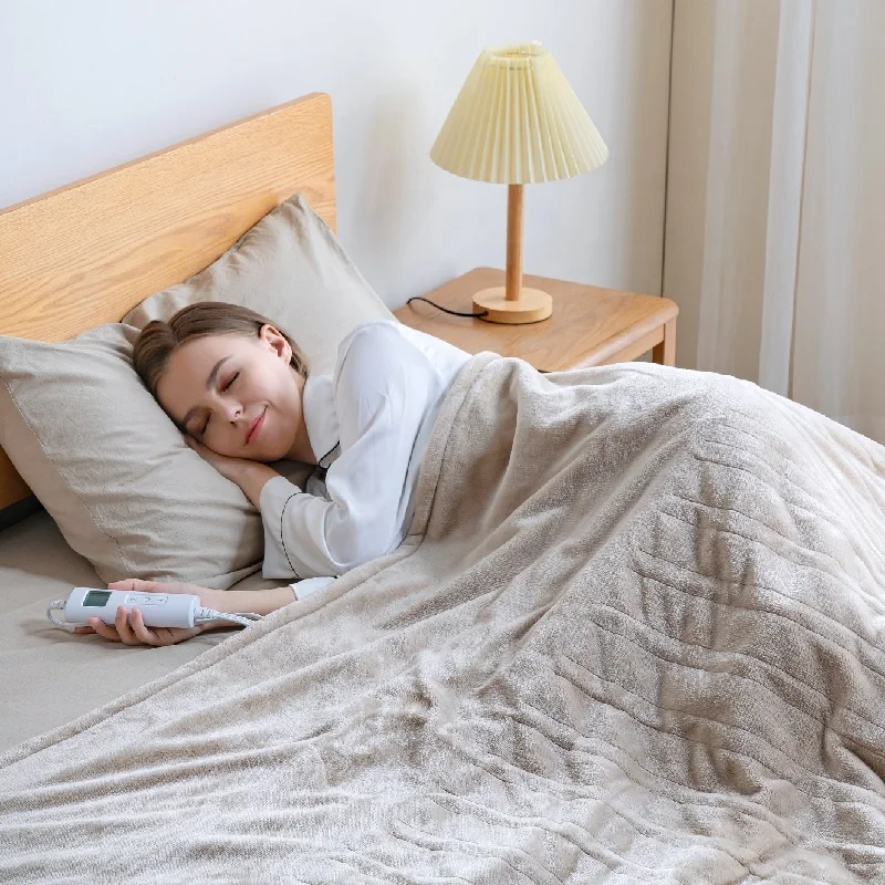 220V Electric Blanket Thicker Mattress Heater Single/Double Control Thermostat Security Heating Blanket Winter Body Warmer
