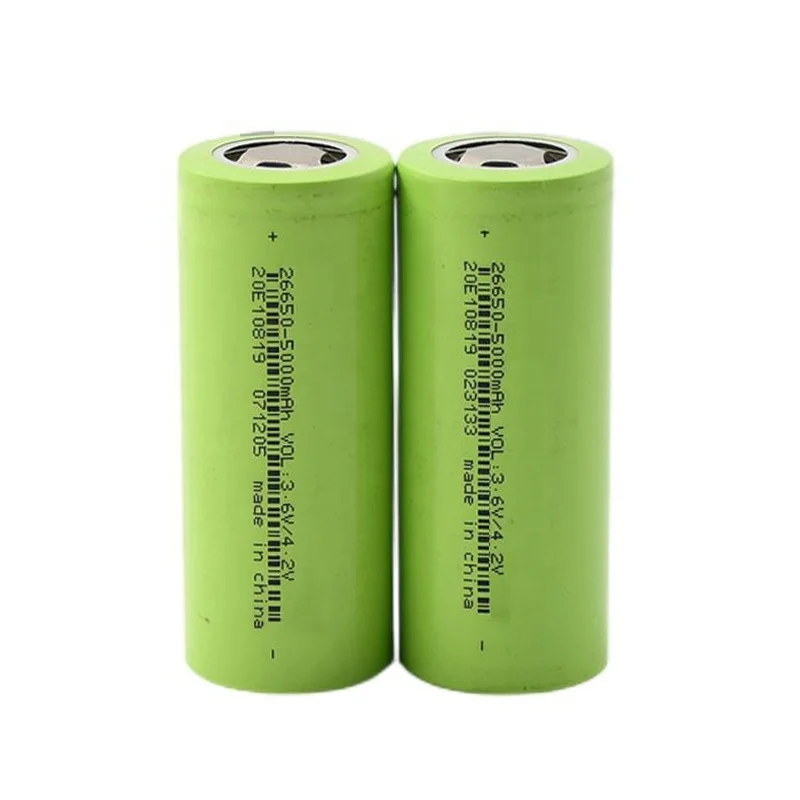 26650 Lithium Battery 3.7V Power 5C Discharge 5000mAh Energy Storage Strong Light Flashlight Li-ion Battery