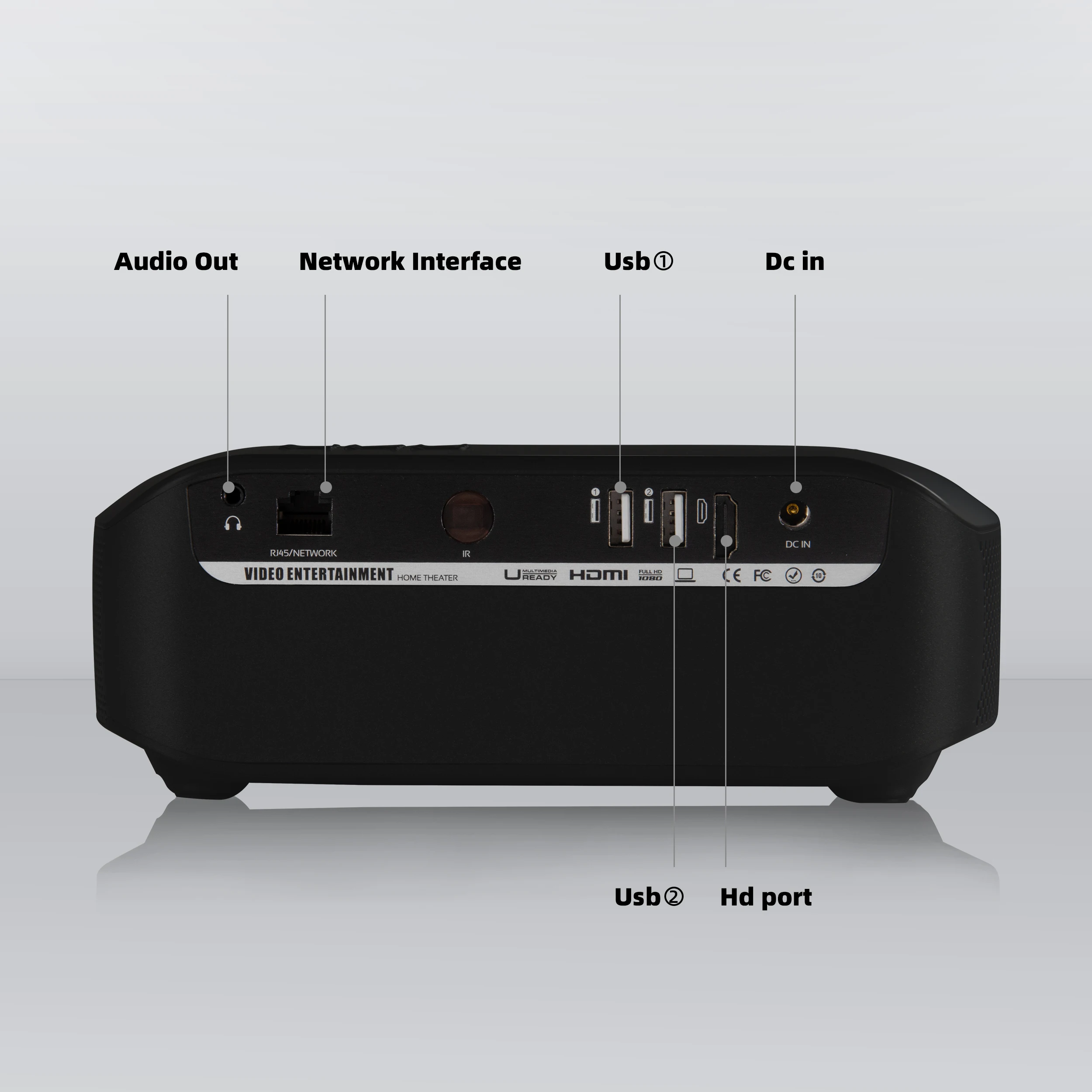 Vivibright F10UP mini MOBILE ANDROID TV PROJECTOR, ANDROID buit-in wifi for multimedia home theater