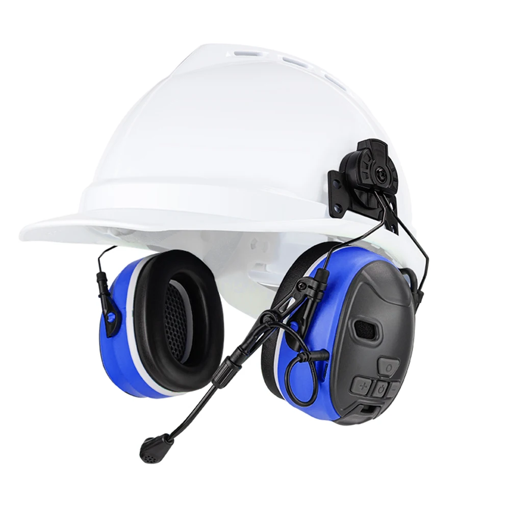 Industrial Safety ansi ce certified earmuff sound cancelling ear protection muffs with Bluetooth communication