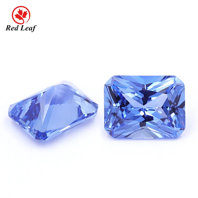 Redleaf Jewelry Loose wholesale top quality Lab Grown sapphire octagon cut sell by carat Lab Grown sapphire blue sapphire stone