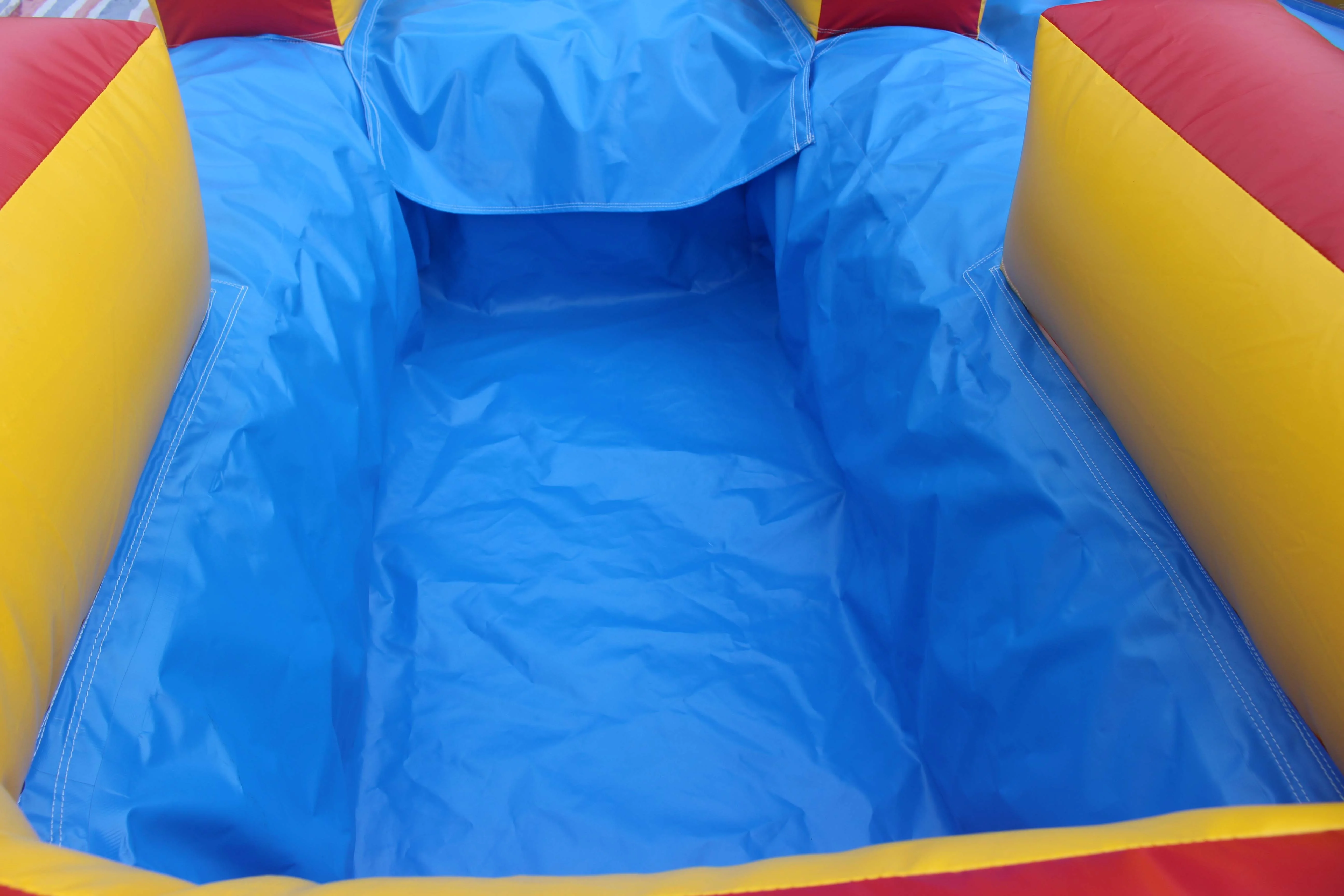 Colorful customized commercial inflatable slides water slides pool double lanes and pools inflatable water slides with pool