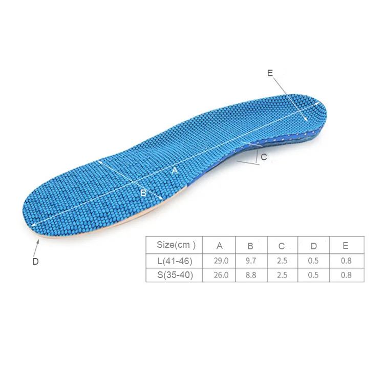Full length shoe eva orthotics poron athlete arch support insole