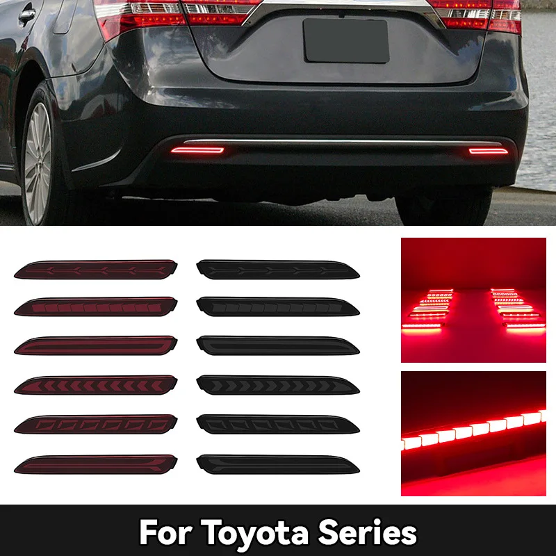 Airplane Bone Grid Arrow LED Bumper Start Scanning Running Reflector Turn Signal Rear Fog Warning Flashing Lamp Tail Brake Light