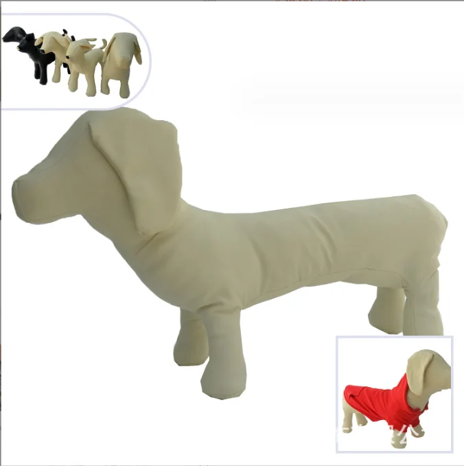 Stock PU Leather Dog Mannequins Standing Position Dog Models Toys Pet Animal Shop Display Mannequin