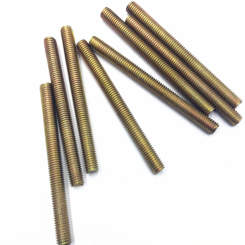 M6 M8 M10 M12 1000mm 3000mm metric  long rods High tensile hex stud bolts with low price