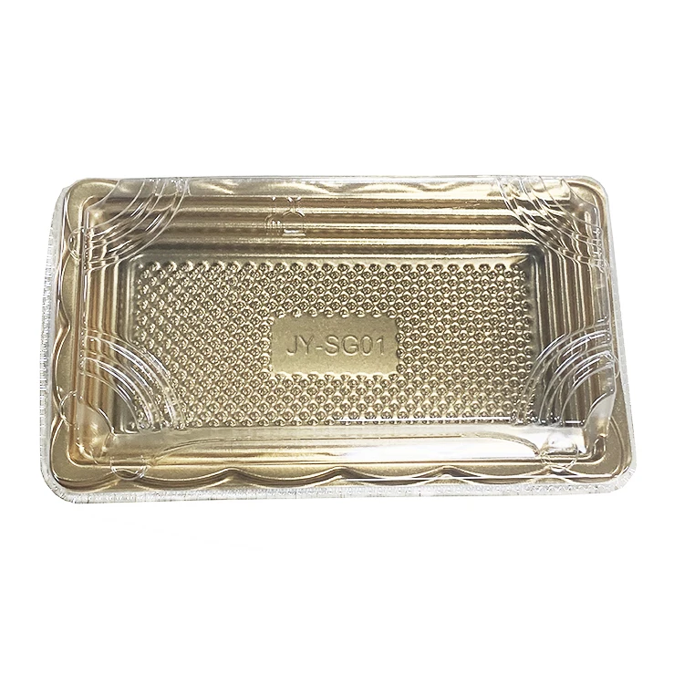 JY-SG01 Plastic Trays for Serving Food clear Lip Plastic Tray 800sets Pack Disposable Plastic Box