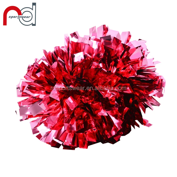 Quality Cheerleading Poms Colorful Material Plastic Cheering Pom Poms