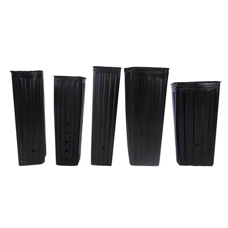 WEIFANG LIXIN Square Plastic Plant Nursery Bag Pot Fruit Cheap Tall Seedling Flower Container for Garden