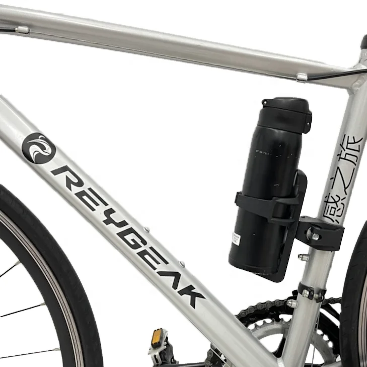 REYGEAK Outdoor Cycling Bike Black Water Bottle Cage Holder Bicycle Accessories Universal 360 Degree Rotating Bike Cup Holder