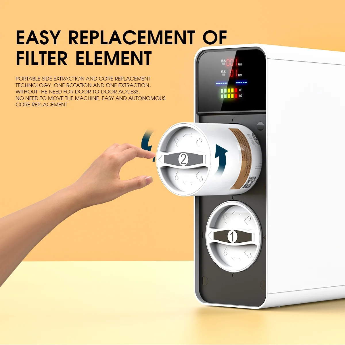 Table drinking fountain RO reverse osmosis system water purifier home pure water machine 600GPD