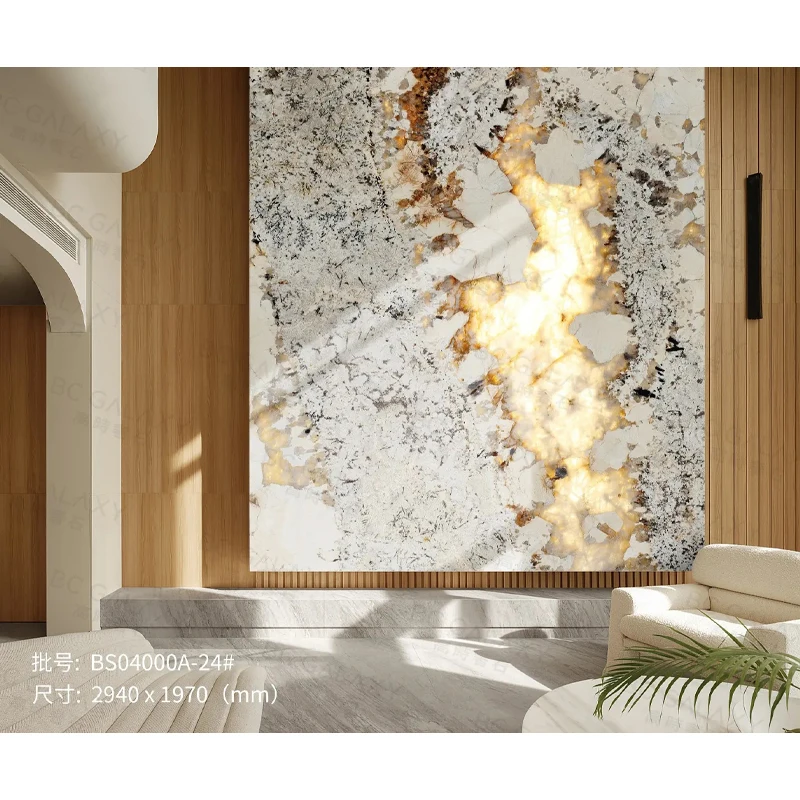 Natural Luxury Backlit Quartzite Stone Snow Mountain Select Table Type Big Slab Patagonia Marble Price