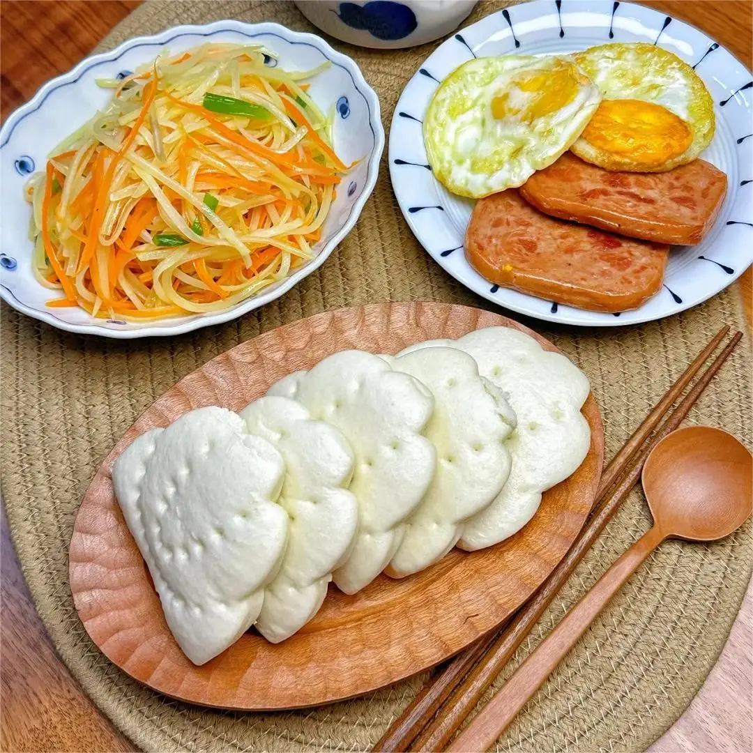 Restaurant Grain Snacks Freeze Food Chinese Frozen Food Folded Gua Bao Frozen Steamed Buns Series Lotus Leaf Bun