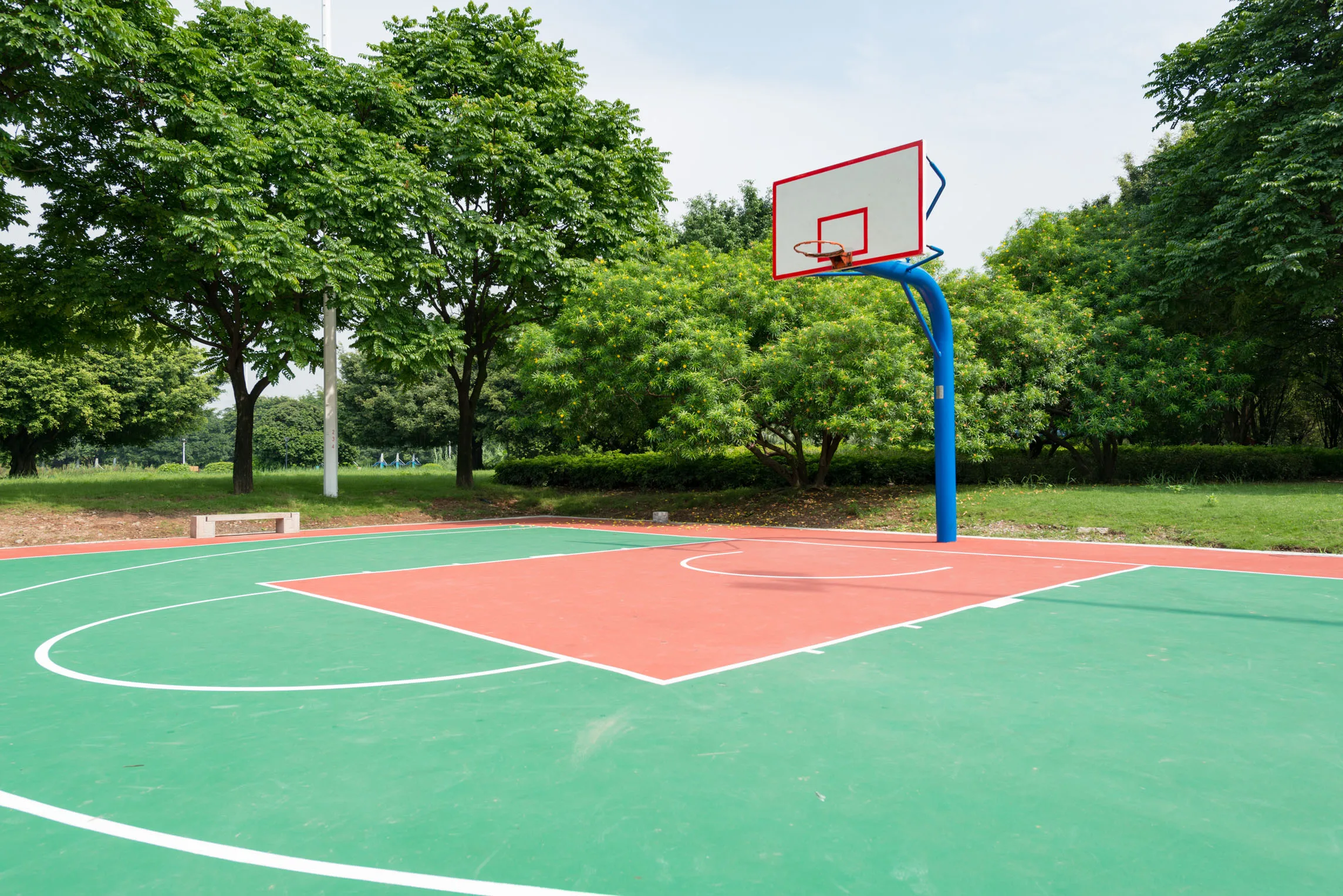 Silicon PU Material For School Basketball Court