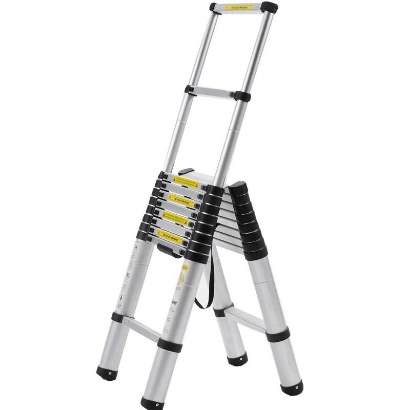 Extension aluminum ladder high quality lightweight compact folding ladder