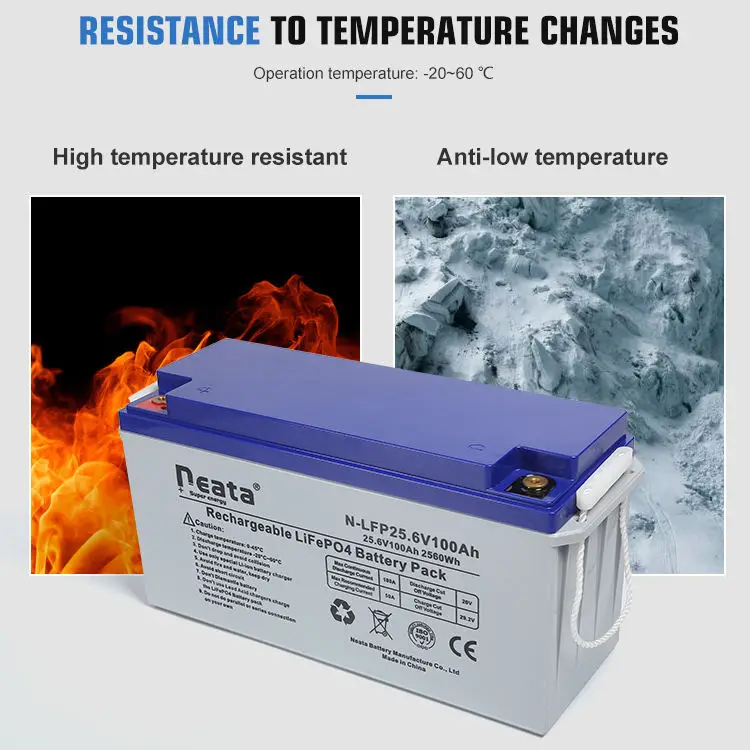 Neata перезаряжаемая Солнечная система генератор навигационная LiFePO4 25V 100Ah литий-ионный аккумулятор