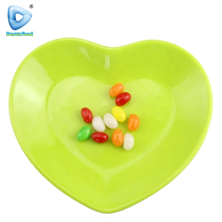 Wholesale Custom Halal Colour Cake Shape Jelly Bean Soft Candy For Kids