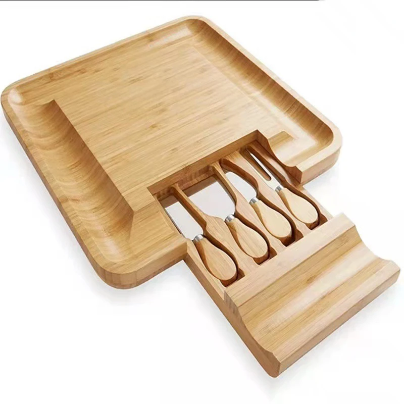 Factory Custom Personal Eco-Friendly Bamboo Cheese Board for Home