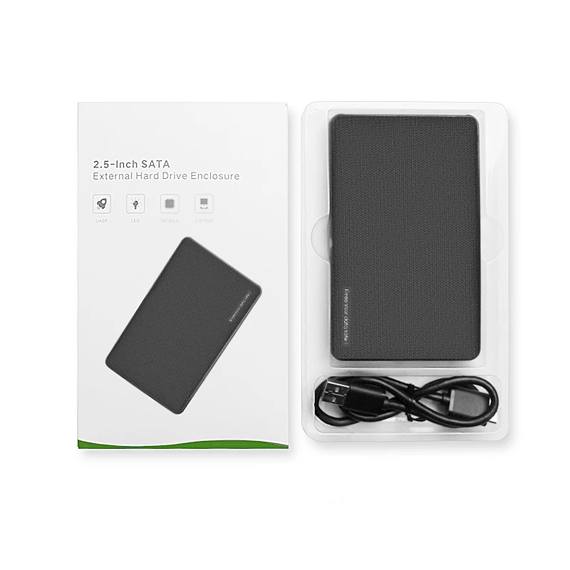 Hard Disk Case External 2.5' Inch HDD Case SATA USB 3.1 Gen2 5Gbps with USB C Interface for Laptop Macbook