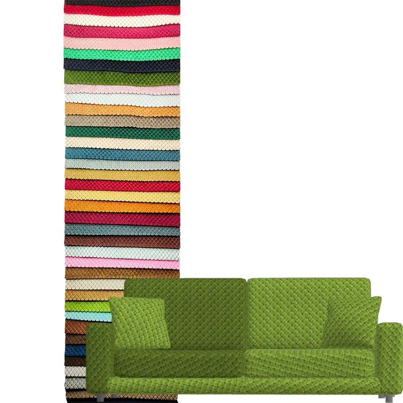 Home textiles sofa fabric modern velvet  Fish scale plaids  supplier wholesale Furniture Customized Furniture Thick Upholstery