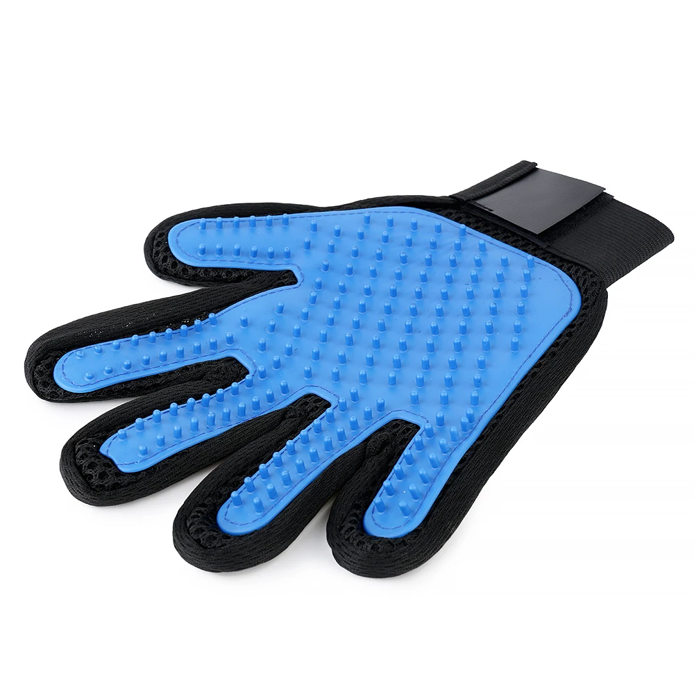 Free Sample Pet Grooming  Gloving pet Cleaning Brush Rubber Five Fingers Pet Gloving