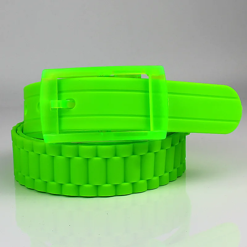 Wholesale Fashionable Environmental Candy Colorful Women Mens Unisex Plastic Belt