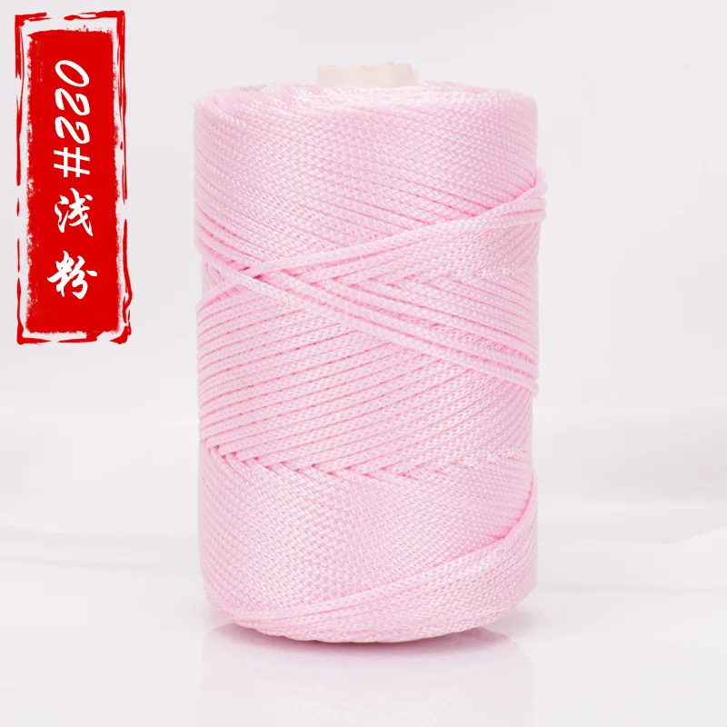 High quality 3mm 4mm 5mm colorful roll braided polyester Macrame rope