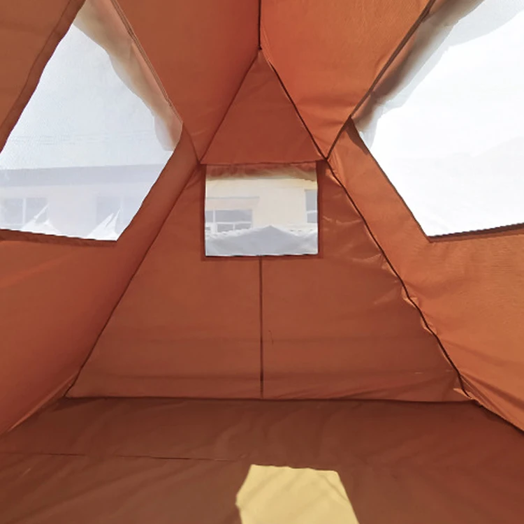 Wholesale Camping Canvas Glamping Outdoor Hunting Waterproof Travel Ultralight Event Portable 4 Seasons Foldable Pyramid Tent