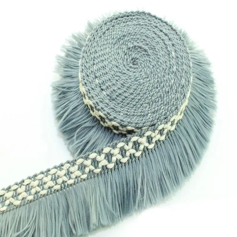 Wholesale new custom disgn colorful tassel fringe trim for bag