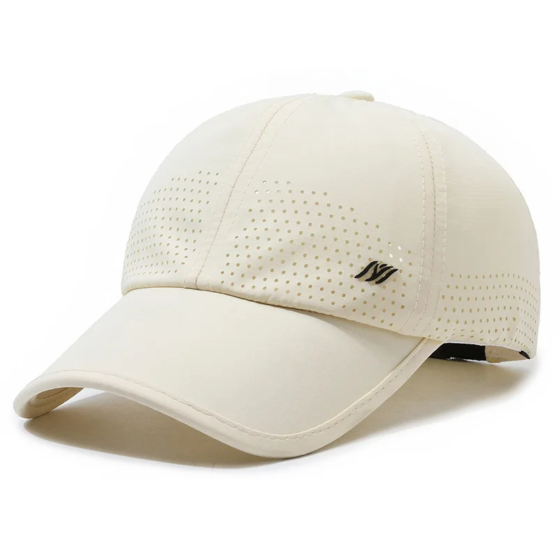Spring and summer new quick drying hats outdoor sunshade breathable mesh soft top sports baseball caps for men and women