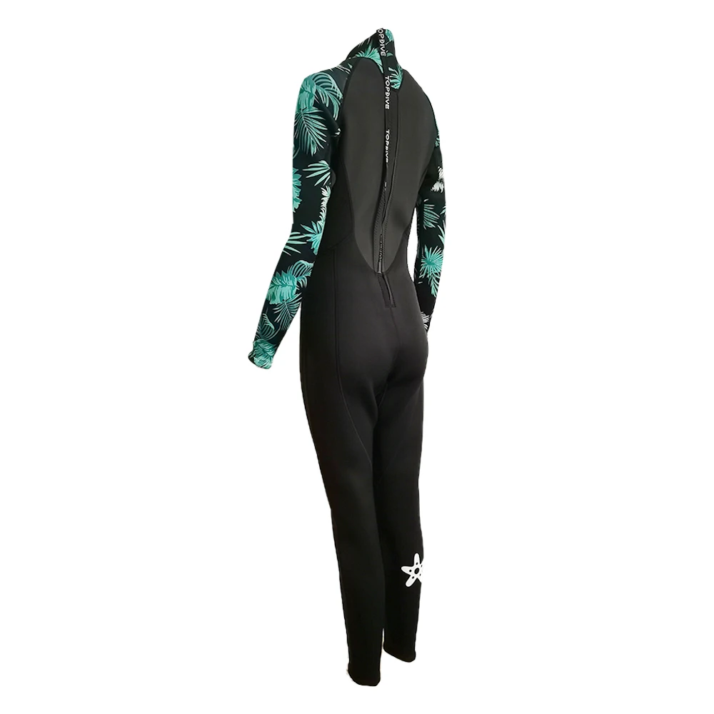 High Quality Custom Printed Full Body 3mm Elastic Shark Skin Chest Waterproof Neoprene Women Surfing Diving Wetsuits