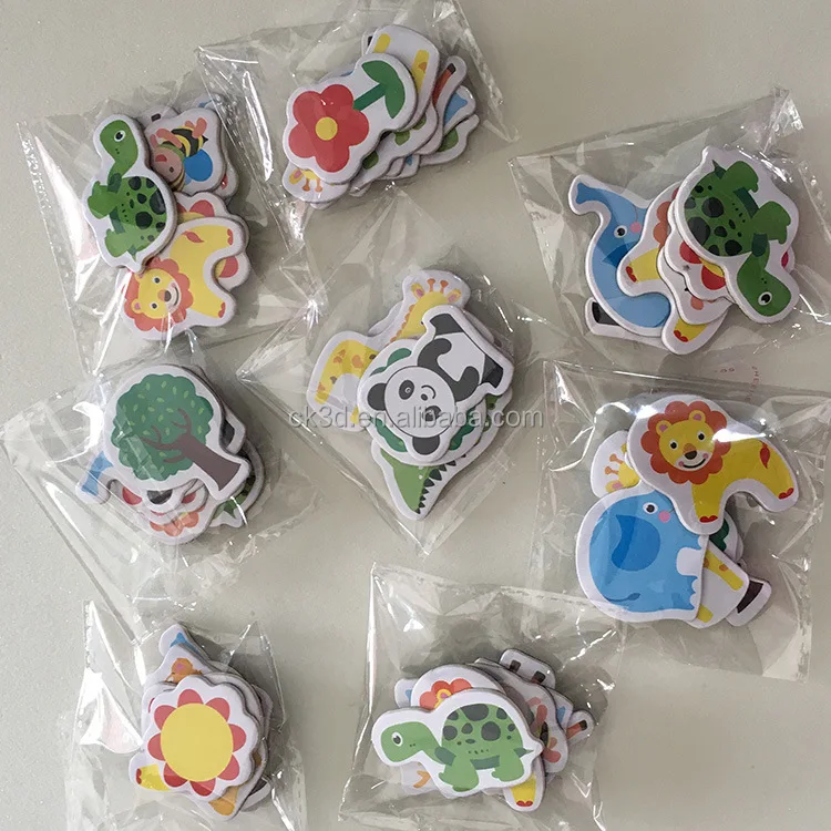 Chsirtams decorate Fridge Magnet paper Soft Silicone Refrigerator Stickers Fridge Magnets Gift set