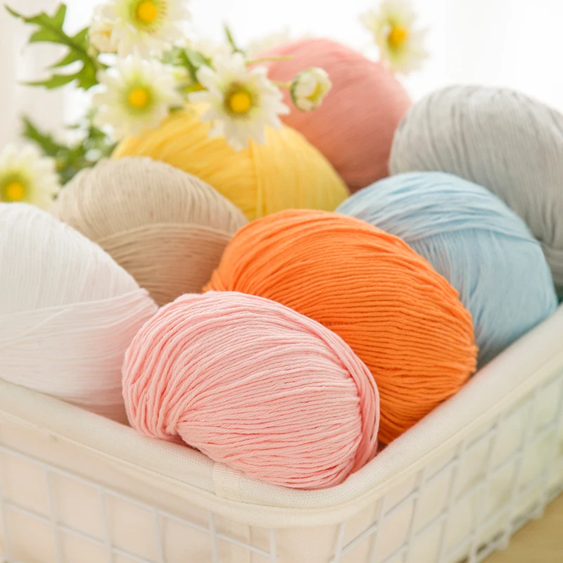 Yarncrafts из высококачественного мягкого 8 слоев 1 мм 50 г хлопчатобумажная пряжа для ручного вязания пряжа из смешанного волокна (пряжа «кроше для маленьких и взрослых