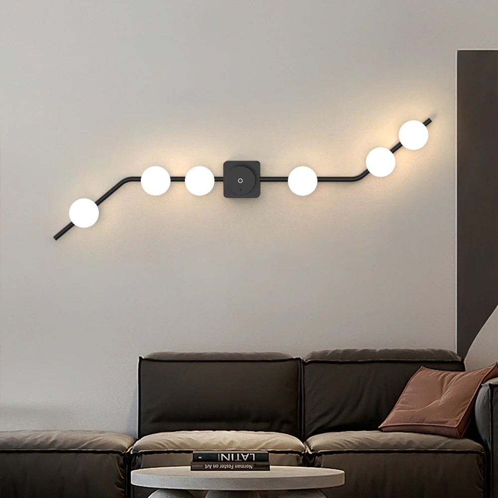 Nordic Detachable Rechargeable Wall Sconce Indoor easy for installation Hotel Bedside Battery Powered Wall Lamp