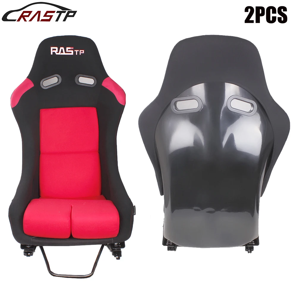  RASTP 2 шт Новый FRP-300E односторонняя стеклоткань ведро гоночное сиденье с регулируемым