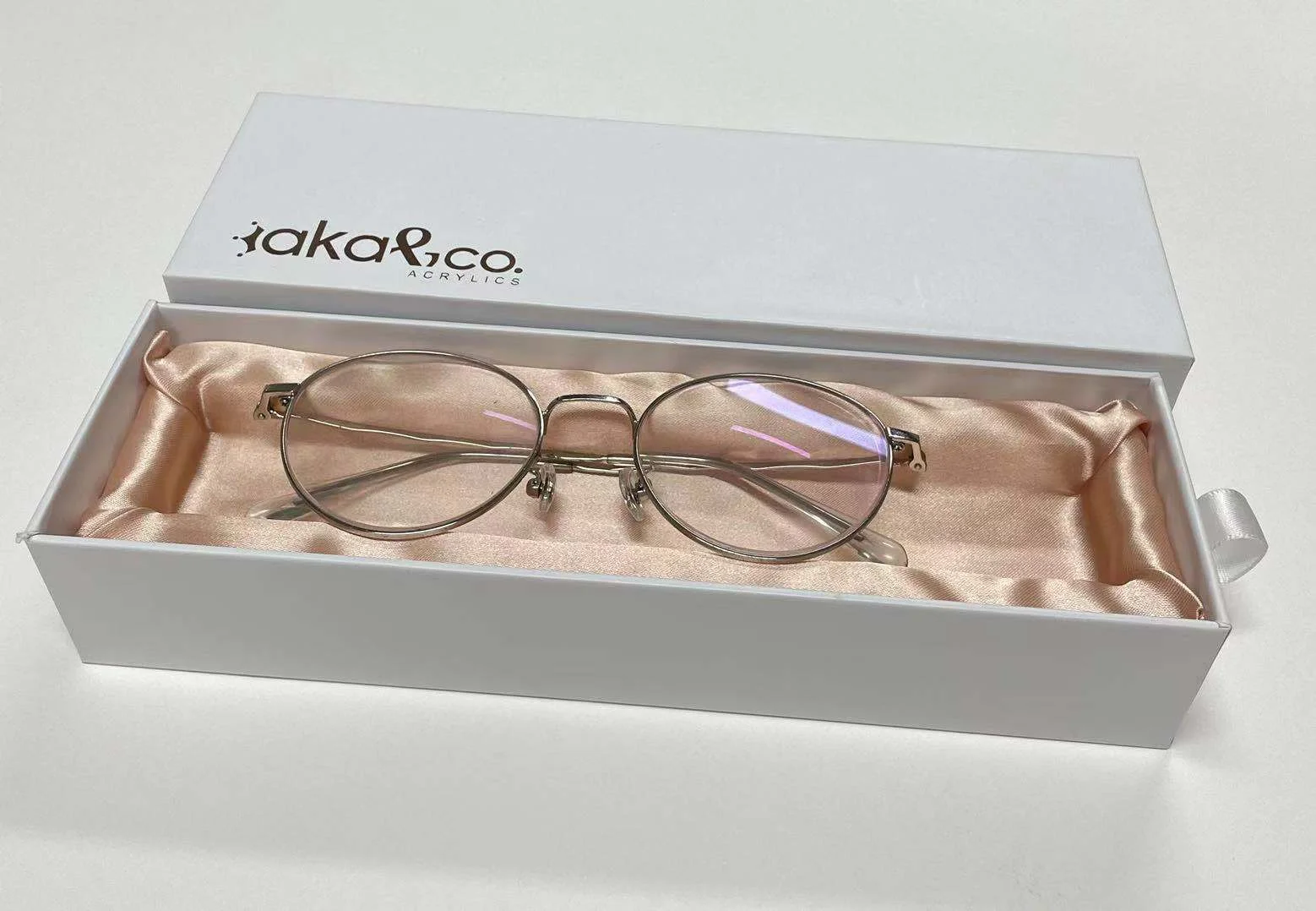 China manufacture custom Printing Rigid Cardboard gift paper  Drawer Box  For packaging sunglasses  With silk  Inserts