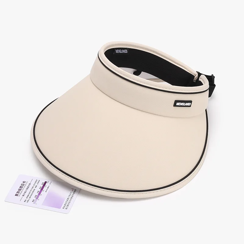 Adults Visor Hat UV Nylon Summer Cap With Adjustable Elastic Headband Shade Hat For Women Beach Visor