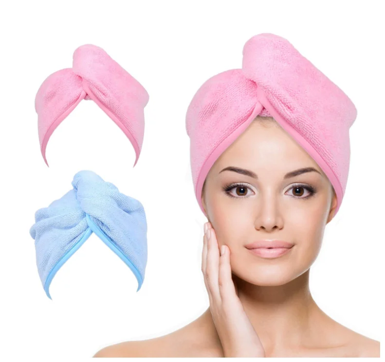 Hot selling high quality bamboo hair towel large in stock