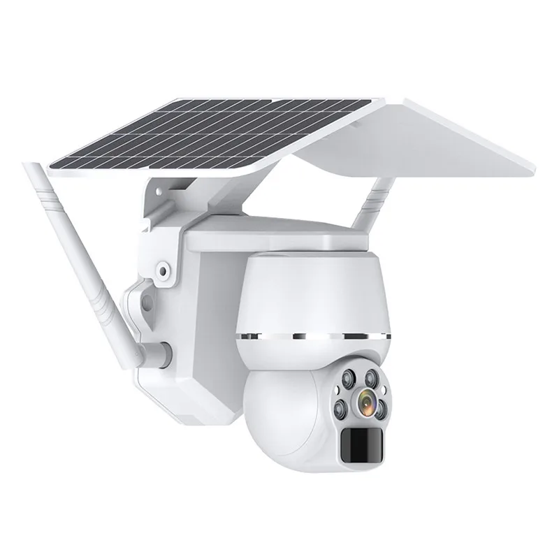 Manufacturer 2MP Solar Camera Surveillance PIR Motion Detection Outdoor Wireless Large Capacity Camera Surveillance Outdoor