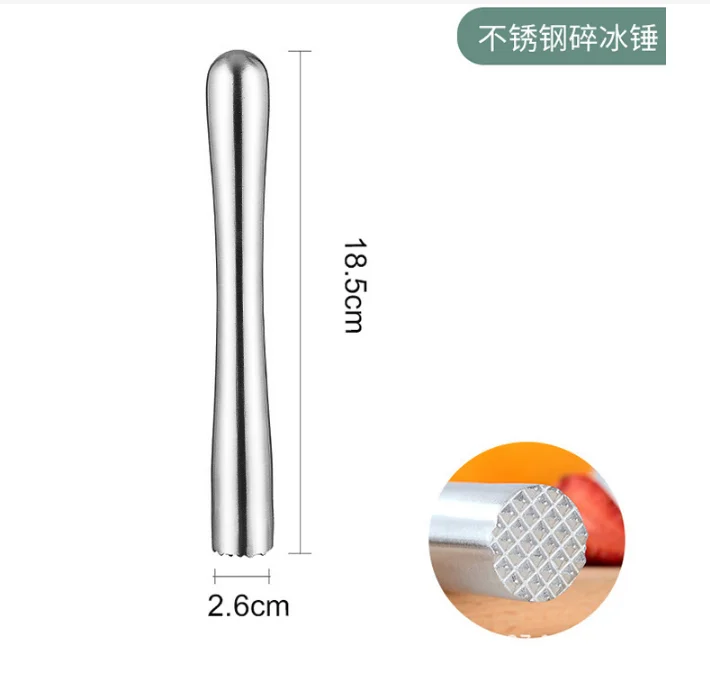 DFU0180 Bar tools Stock wholesales and customized Stainless steel curve shape muddler