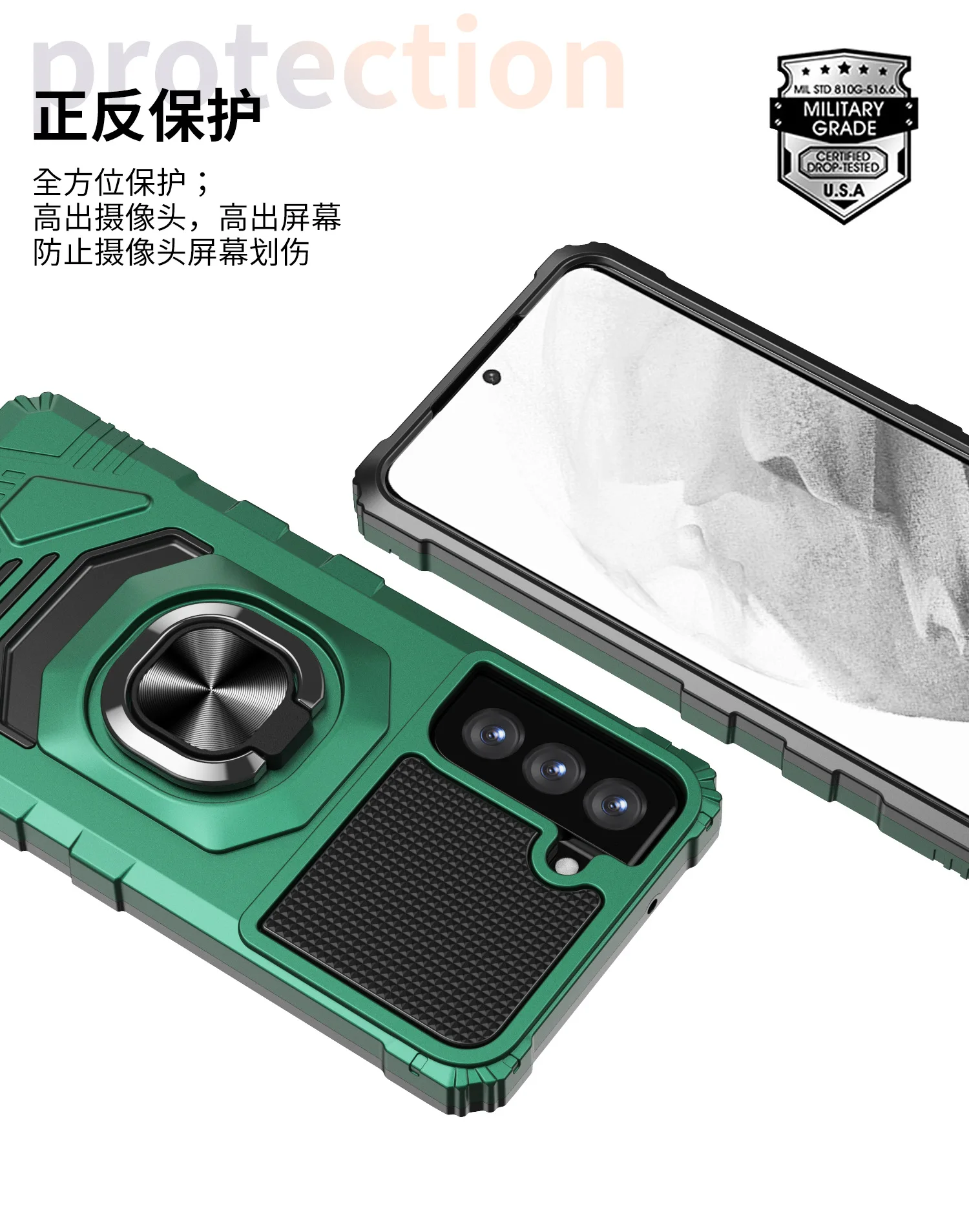 For SAMSUNG S22 Plus ULRTA Armor Kickstand Strong magnetic mobile phone case Cover For Samsung A52 A32 A72 A53 A73 A12 A02 3S