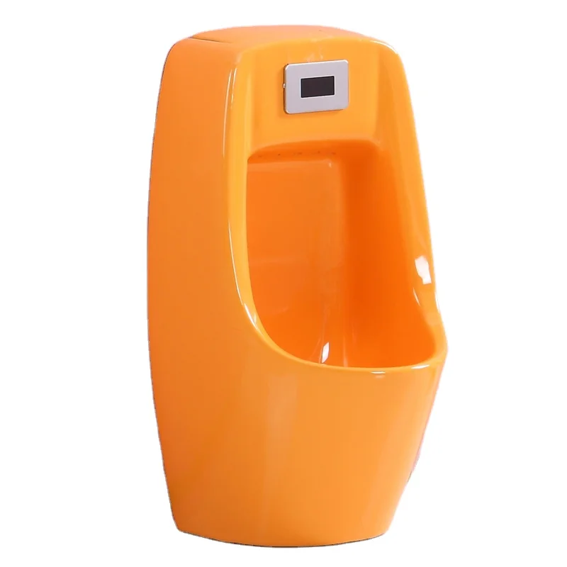KD-K002U Colorful Sanitary Ware for Children Chaozhou Ceramic WC Pissing Toilet Urinal Handmade Orange Color Wall Urine Bowl