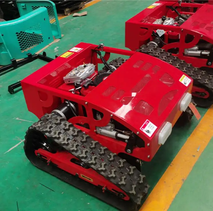 Fully automatic orchard lawn mower household self-propelled all-terrain crawler remote control lawn mower