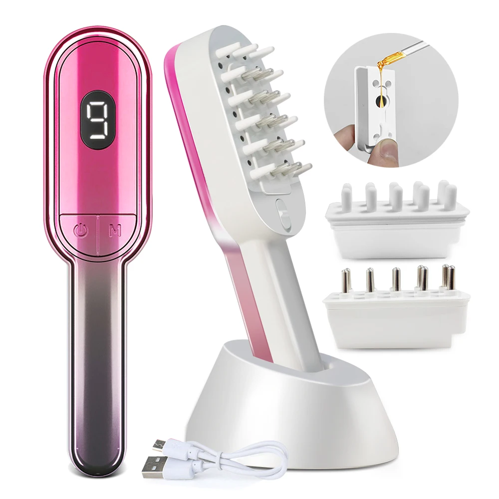 LED Therapy Vibration Hair Comb Scalp Coverage Hair Treatment scalp massager Laser Hair Growth comb