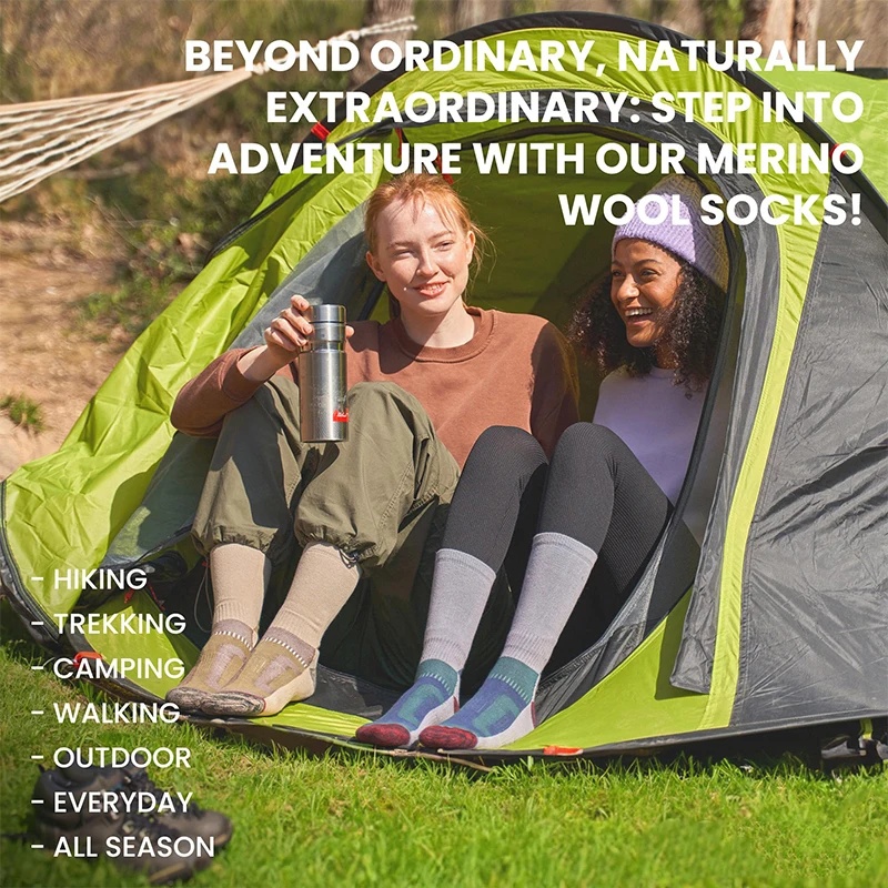 Max Thick Thermal Merino Wool Loose Socks For Men And Women